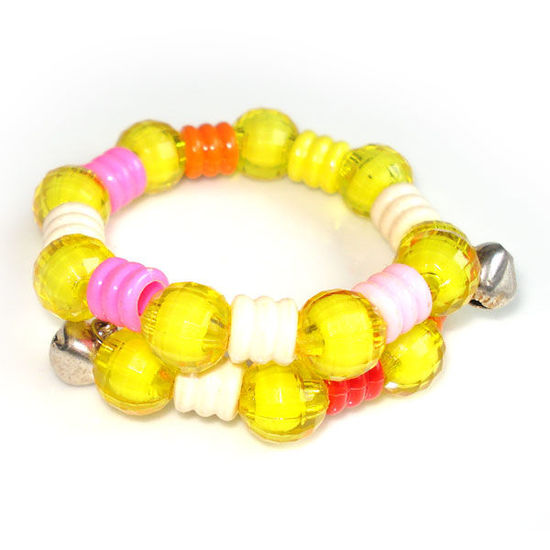 Kinderarmband mit transparent-gelben Beads