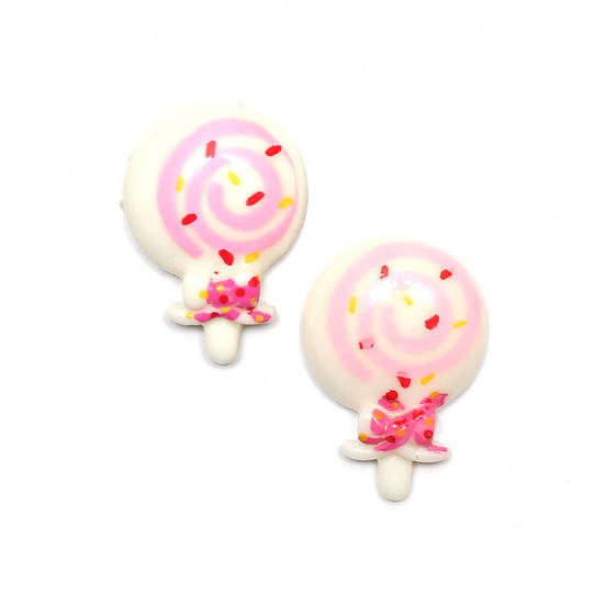 Weiße Lollipops